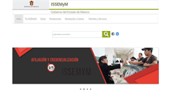 Desktop Screenshot of issemym.gob.mx