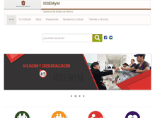 Tablet Screenshot of issemym.gob.mx